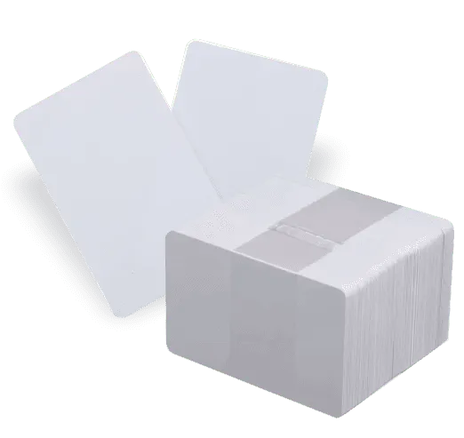 Cartões em PVC Branco